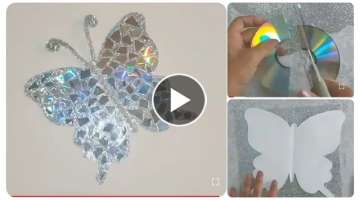 How To Make A Butterfly With Old Cd's